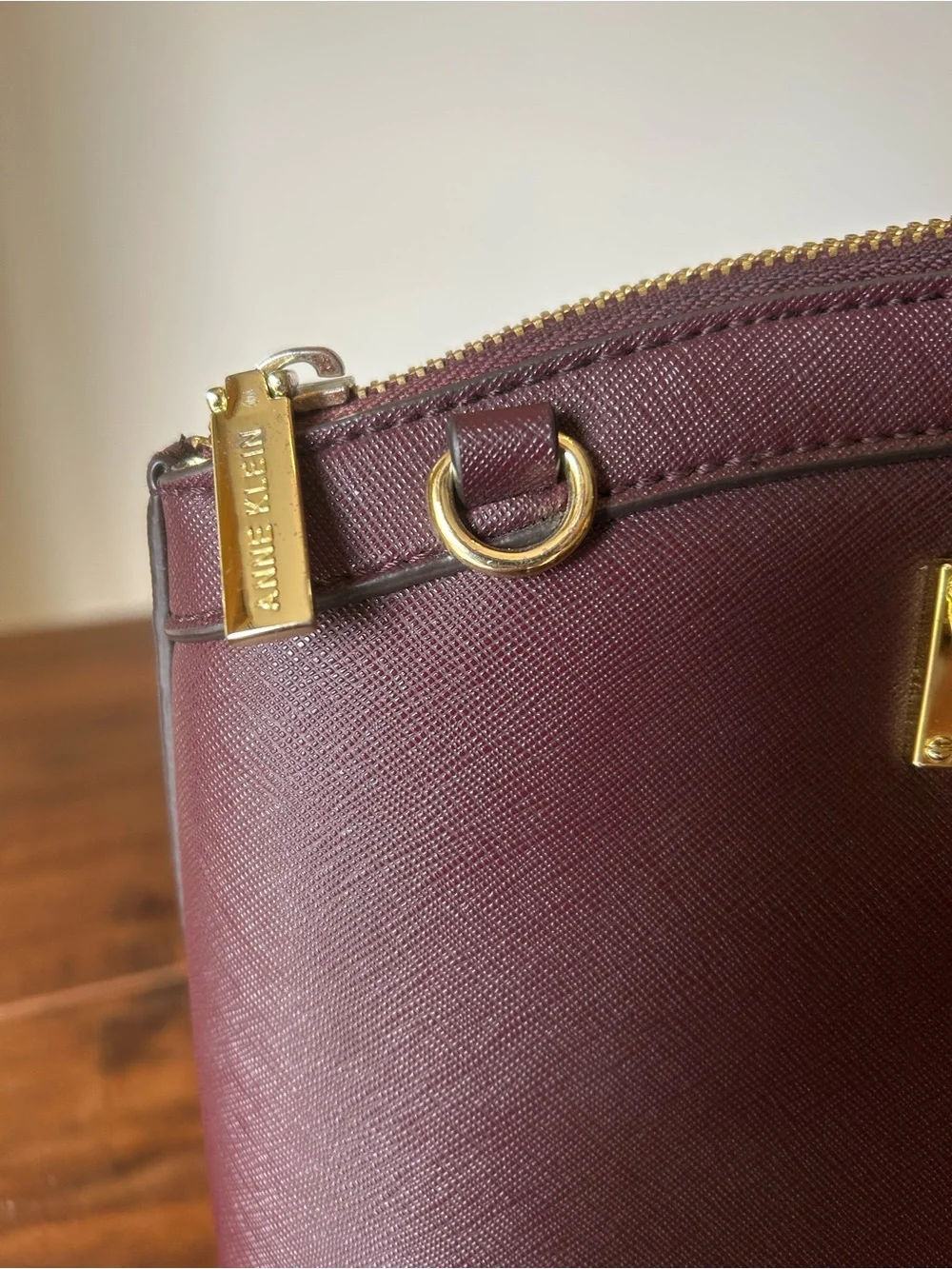 Brand New Anne Klein New Recruits Dome Satchel – Burgundy / Wine